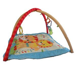 BRIGHT STARTS Safari Blast Activity Gym & Play Mat with Take-Along - (PRE-LOVED)